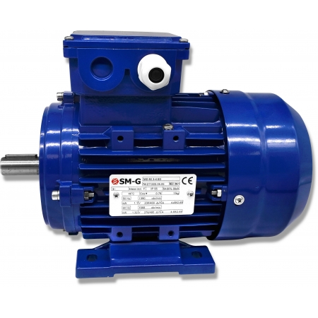 SILNIK ELEKTRYCZNY ŁAPOWY 1,1kW 400V 1390obr WAŁEK 19mm 3-FAZOWY